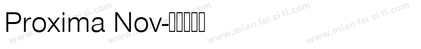 Proxima Nov字体转换